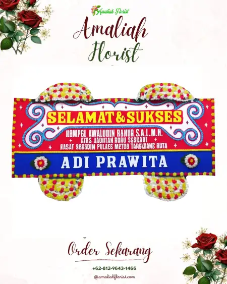 Papan Bunga Ucapan Selamat Tapak Lebar