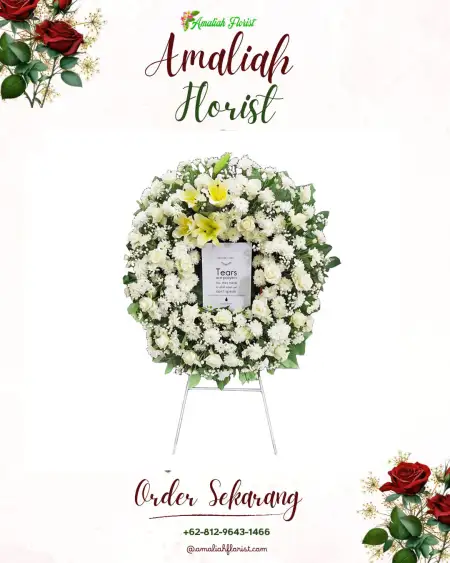 Krans Bunga Duka Tapak Lebar