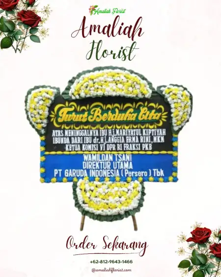 Papan Bunga Duka Tapak Lebar